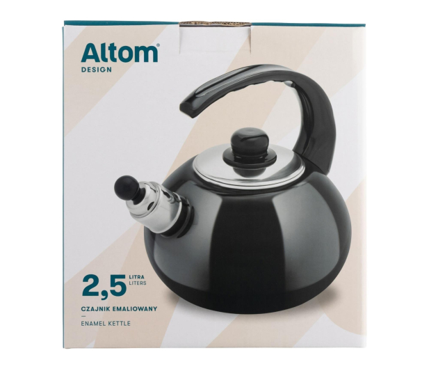 Altom Czajnik emaliowany 2,5 l czarny indukcja - 1611104 - zdjęcie 4